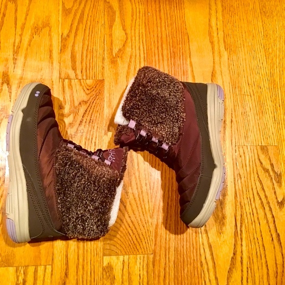 Ryka New Brown Boots w/Fur Detail - Picture 3 of 4